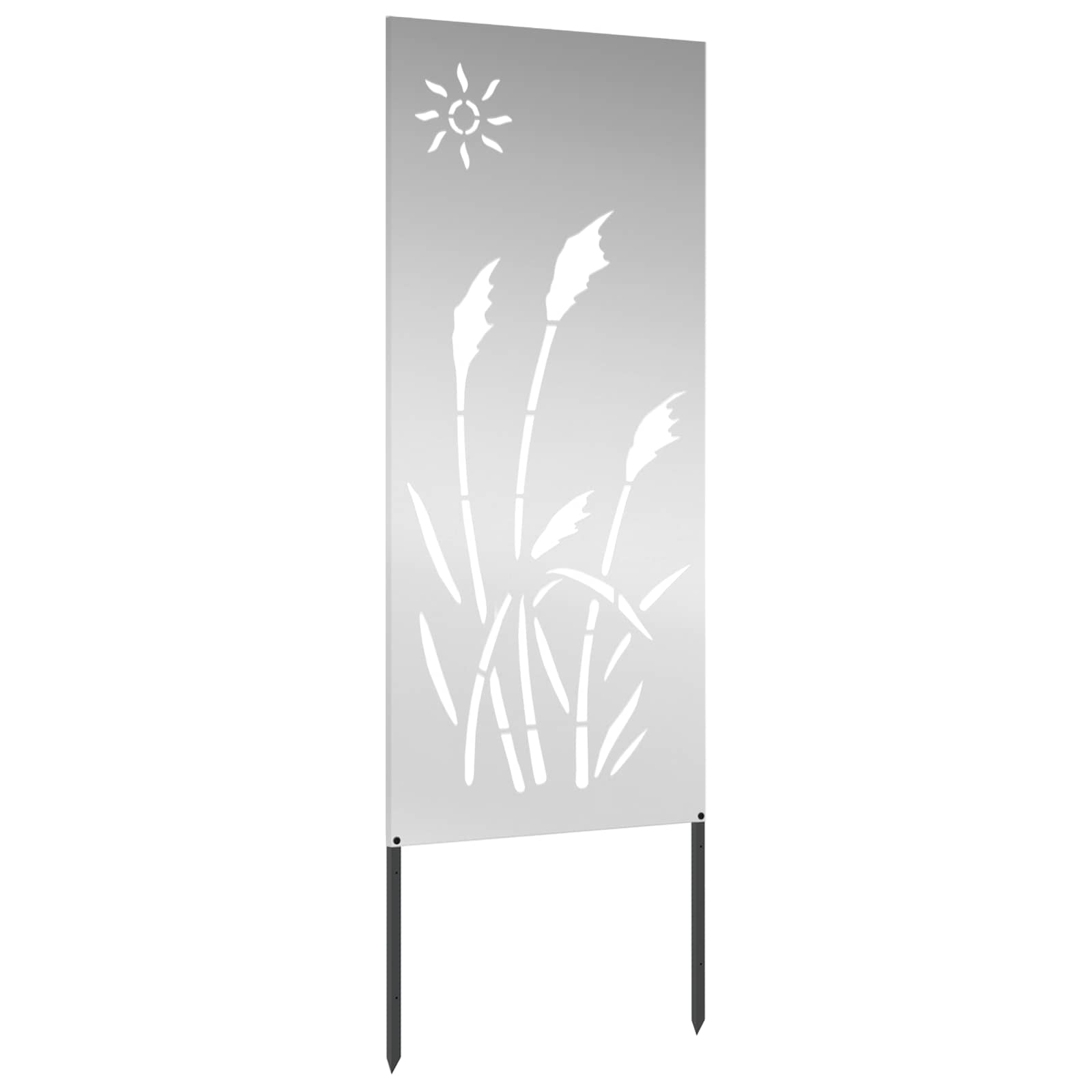 Privatnost u vrtu Rezbarija Srebrno 50 x 140 cm Pocinčani čelik