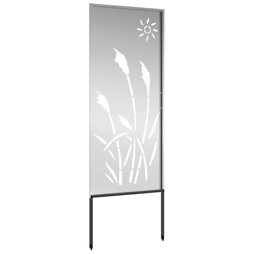 Privatnost u vrtu Rezbarija Srebrno 50 x 140 cm Pocinčani čelik