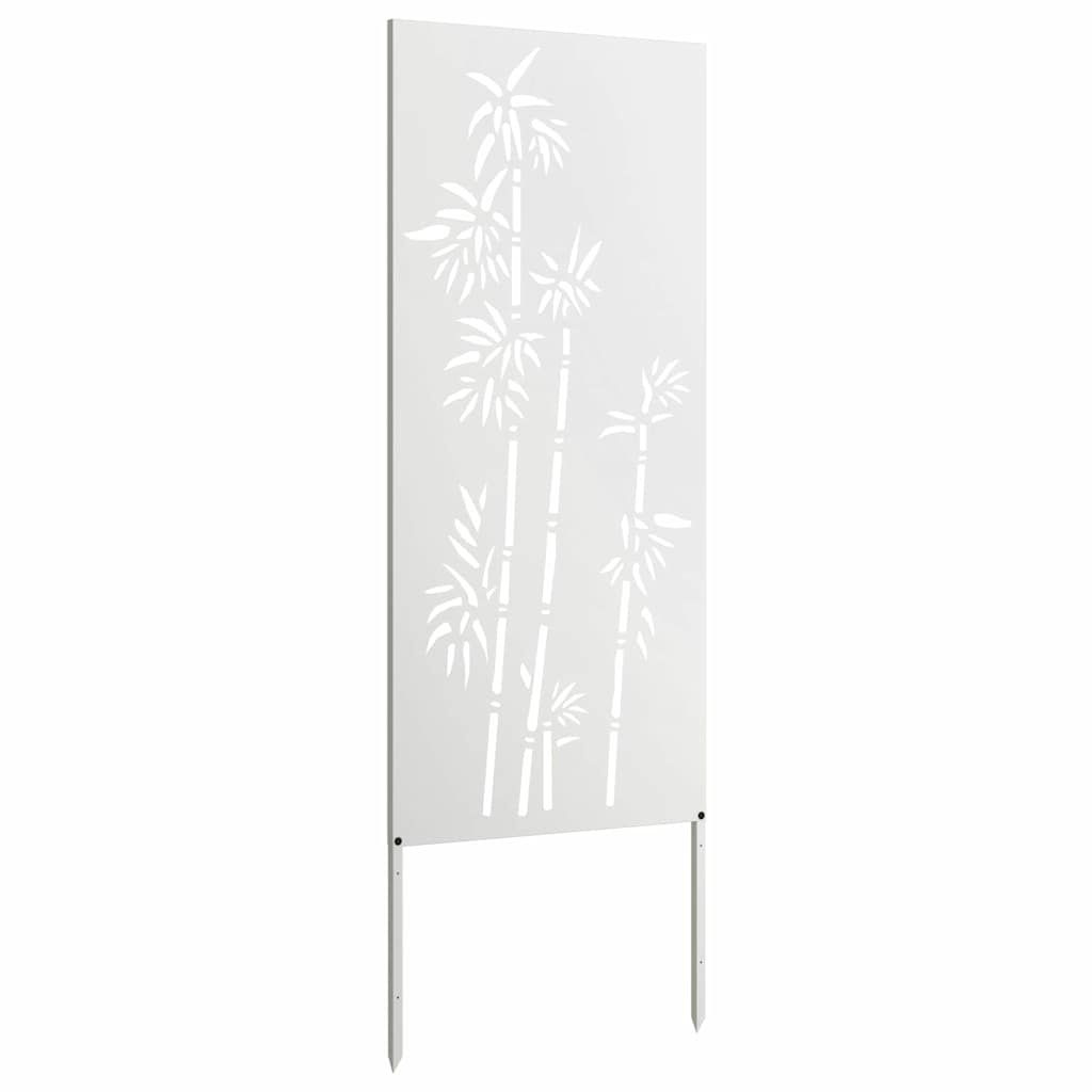 Privatnost u vrtu Bijelo 50 x 140 cm Hladno valjana čelična