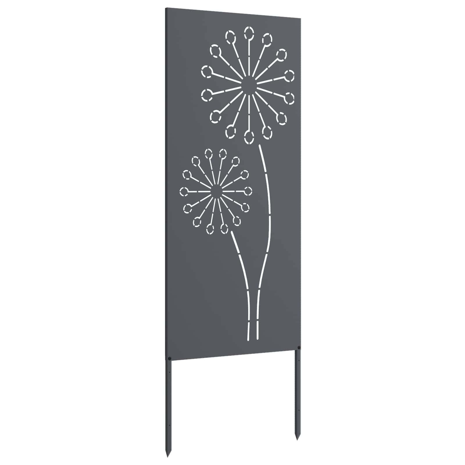 Privatnost u vrtu Antracit 50 x 140 cm Hladno valjana čelična