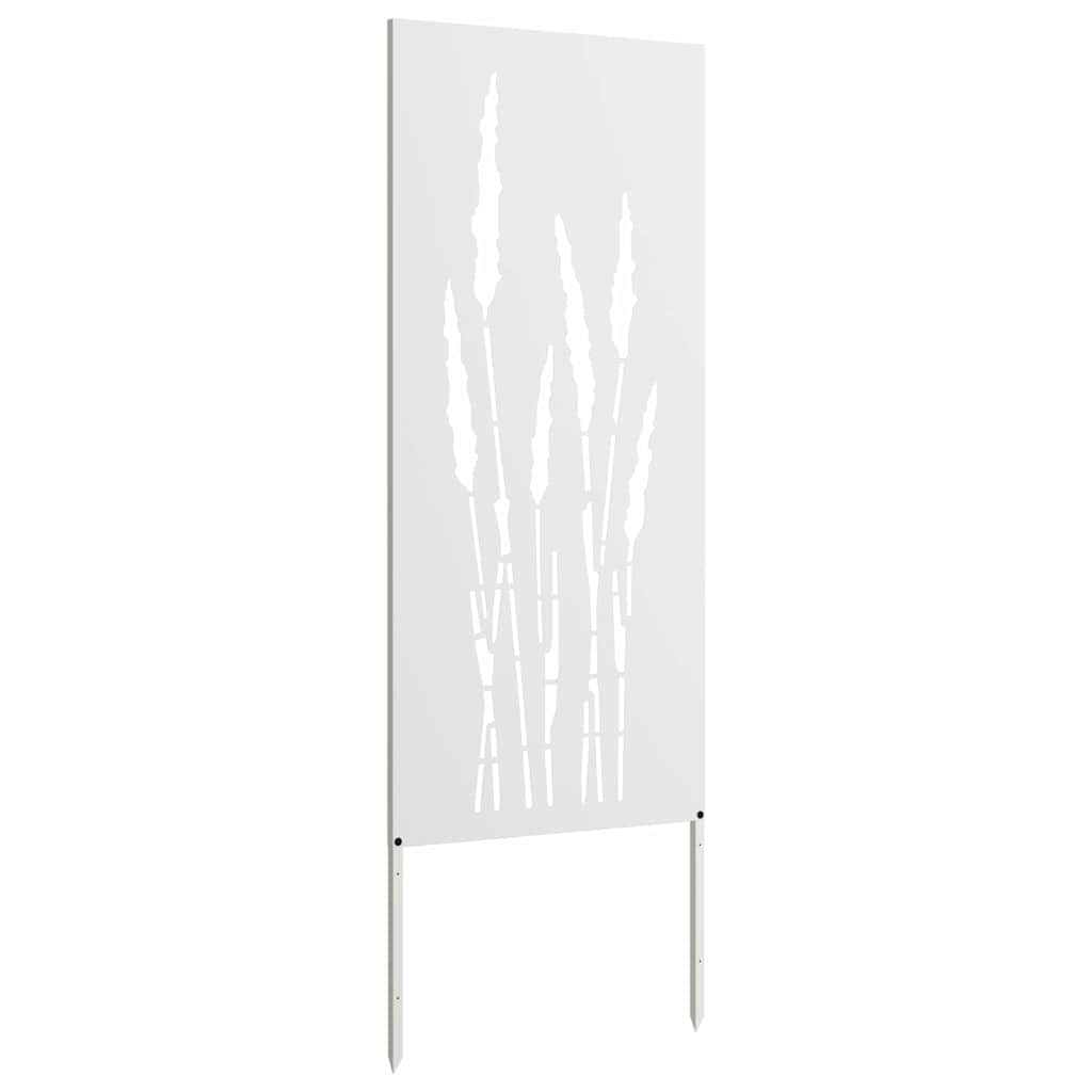 Privatnost u vrtu Bijelo 50 x 140 cm Hladno valjana čelična