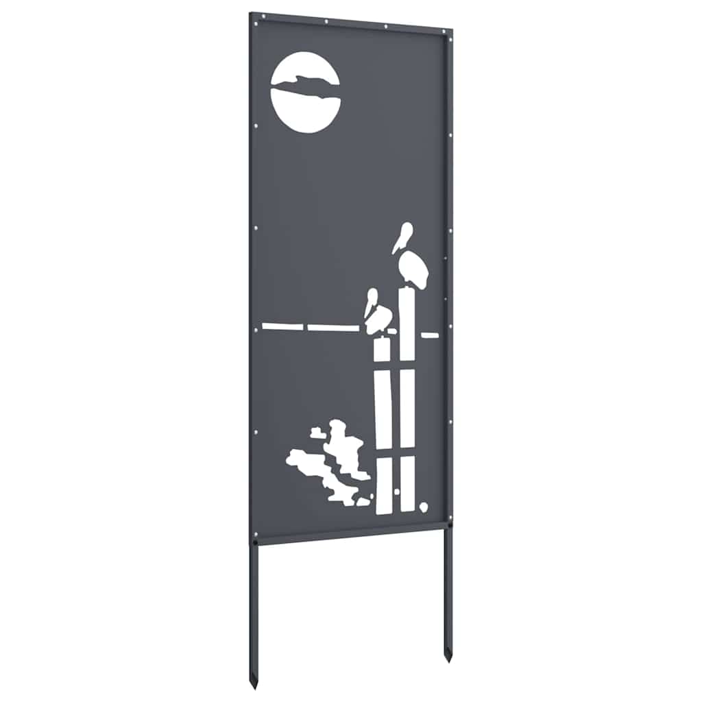 Privatnost u vrtu Antracit 50 x 140 cm Hladno valjana čelična