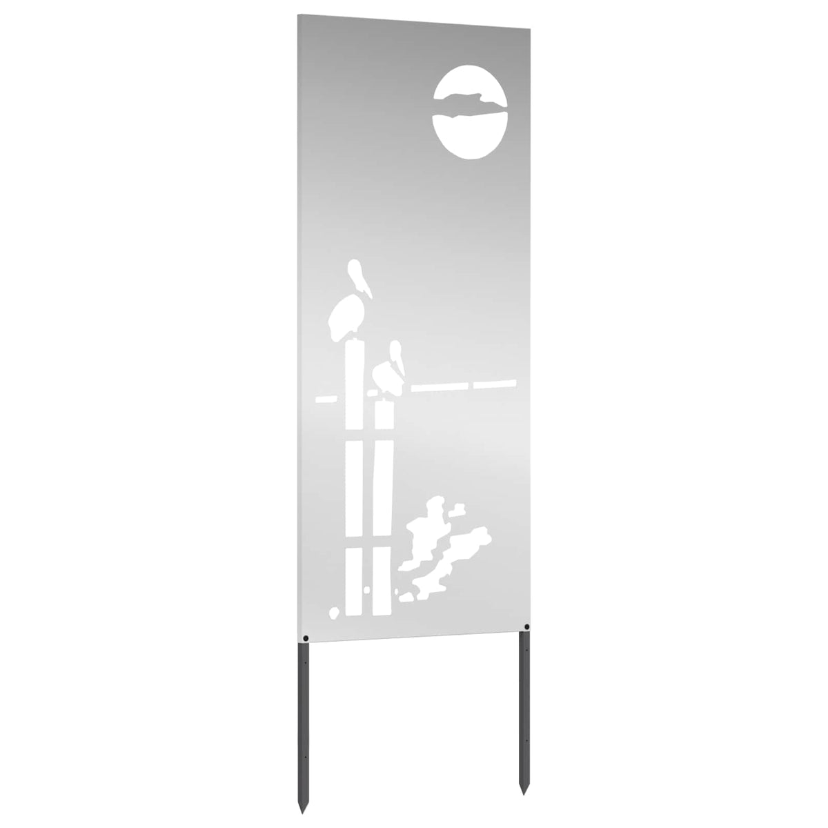 Privatnost u vrtu Rezbarija Srebrno 50 x 140 cm Pocinčani čelik