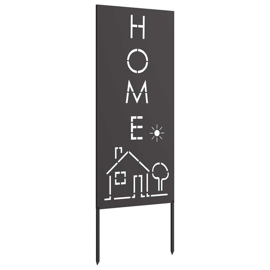 Privatnost u vrtu Crna 50 x 140 cm Hladno valjana čelična
