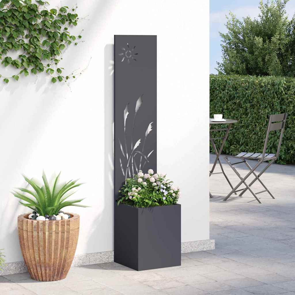 Privatnost u vrtu Antracit 32 x 150 cm Hladno valjana čelična