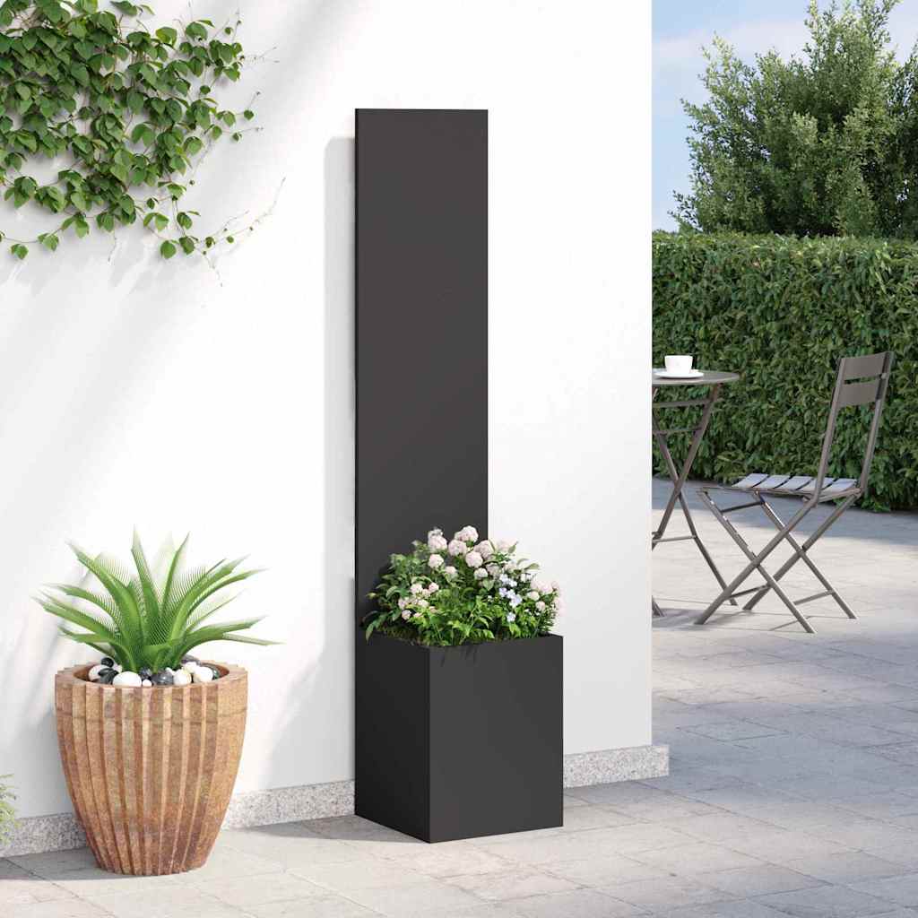 Privatnost u vrtu Crna 32 x 32 x 150 cm Hladno valjana čelična