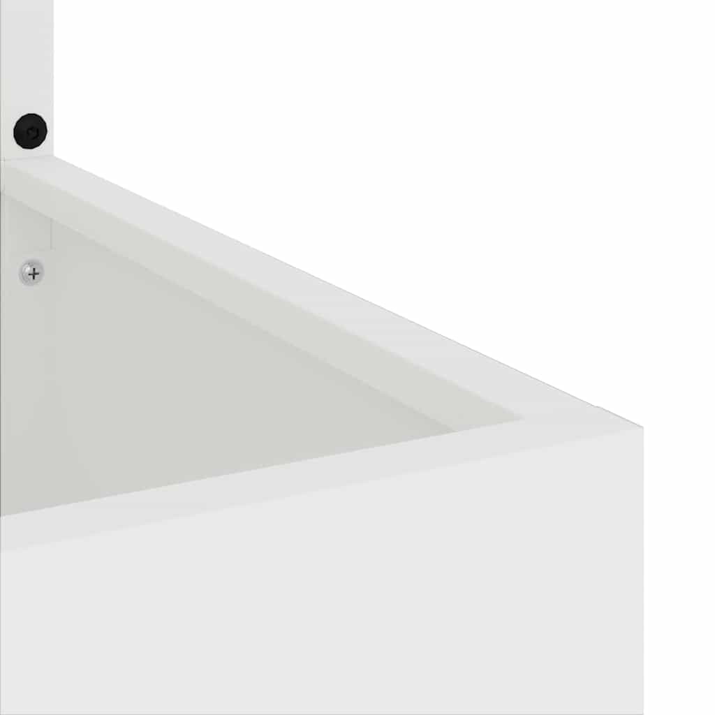 Privatnost u vrtu Bijelo 32 x 150 cm Hladno valjana čelična