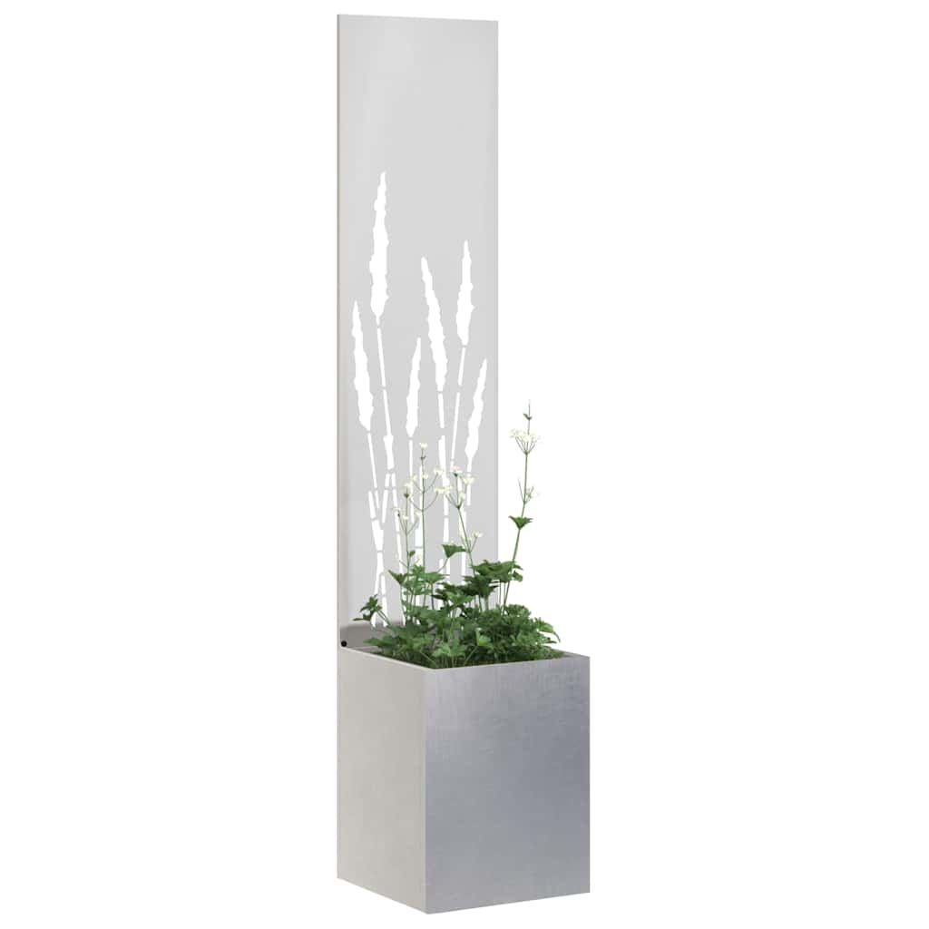 Privatnost u vrtu Srebrna 32 x 150 cm Nehrđajući čelik