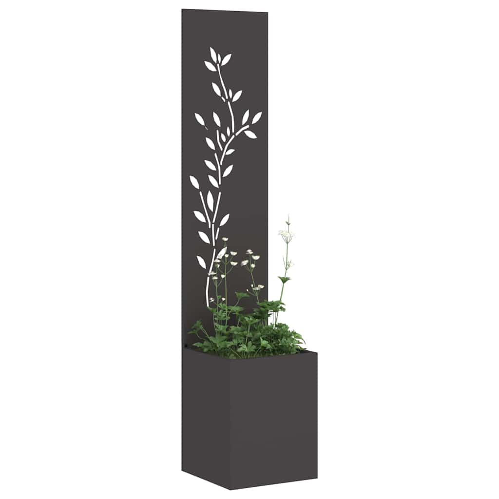 Privatnost u vrtu Crna 32 x 32 x 150 cm Hladno valjana čelična