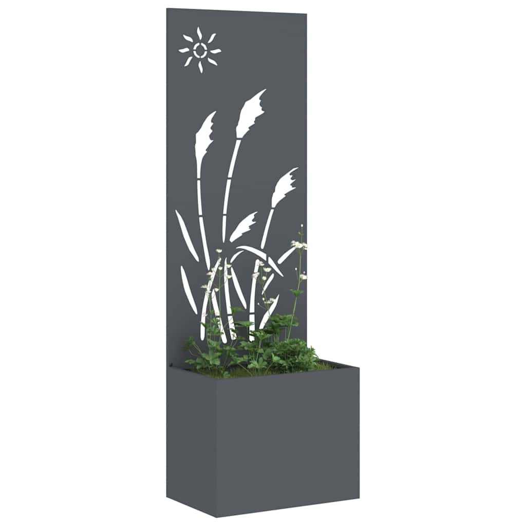 Privatnost u vrtu Antracit 50 x 140 cm Hladno valjana čelična
