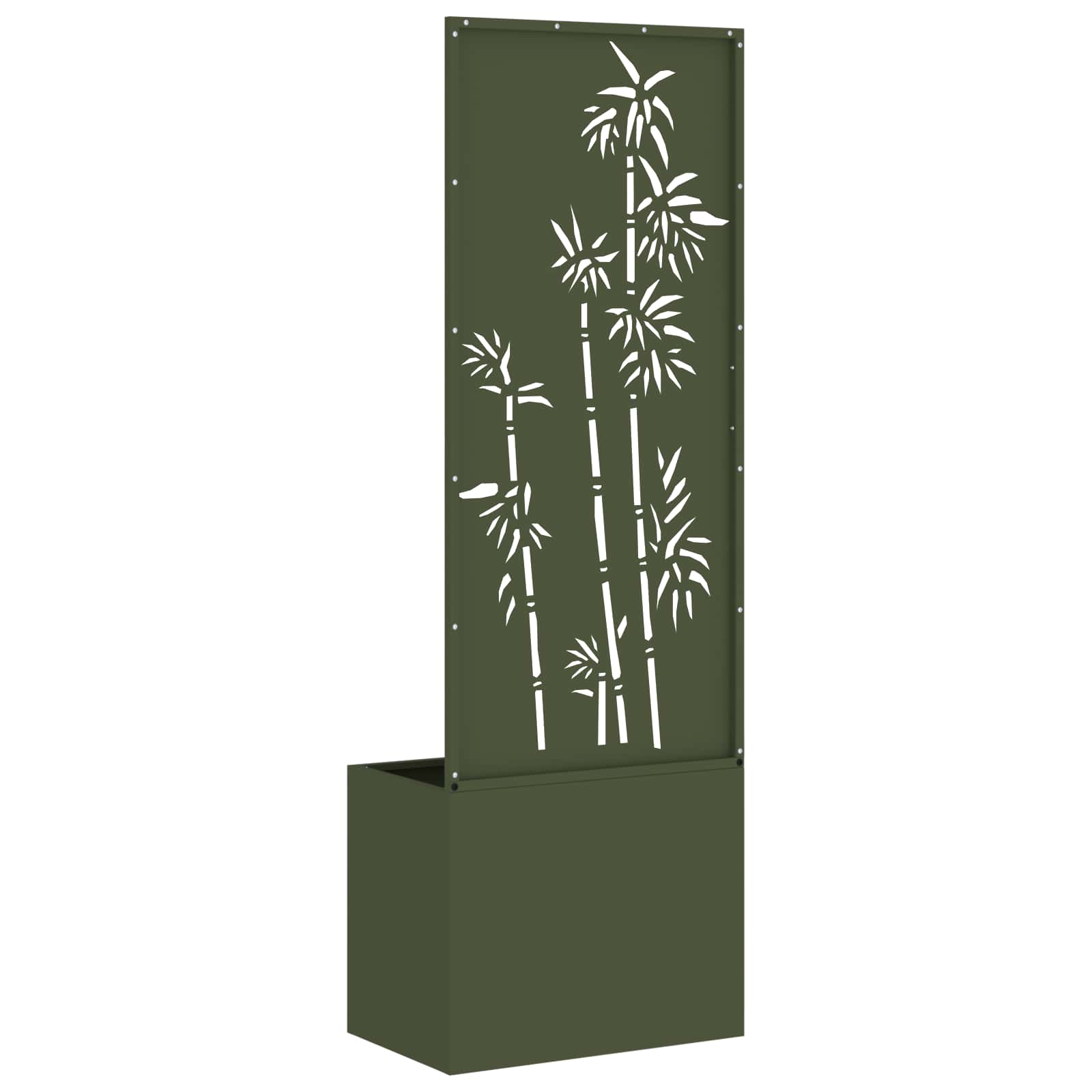 Privatnost u vrtu Cvjetni Maslinovo zelena 50 x 150 cm