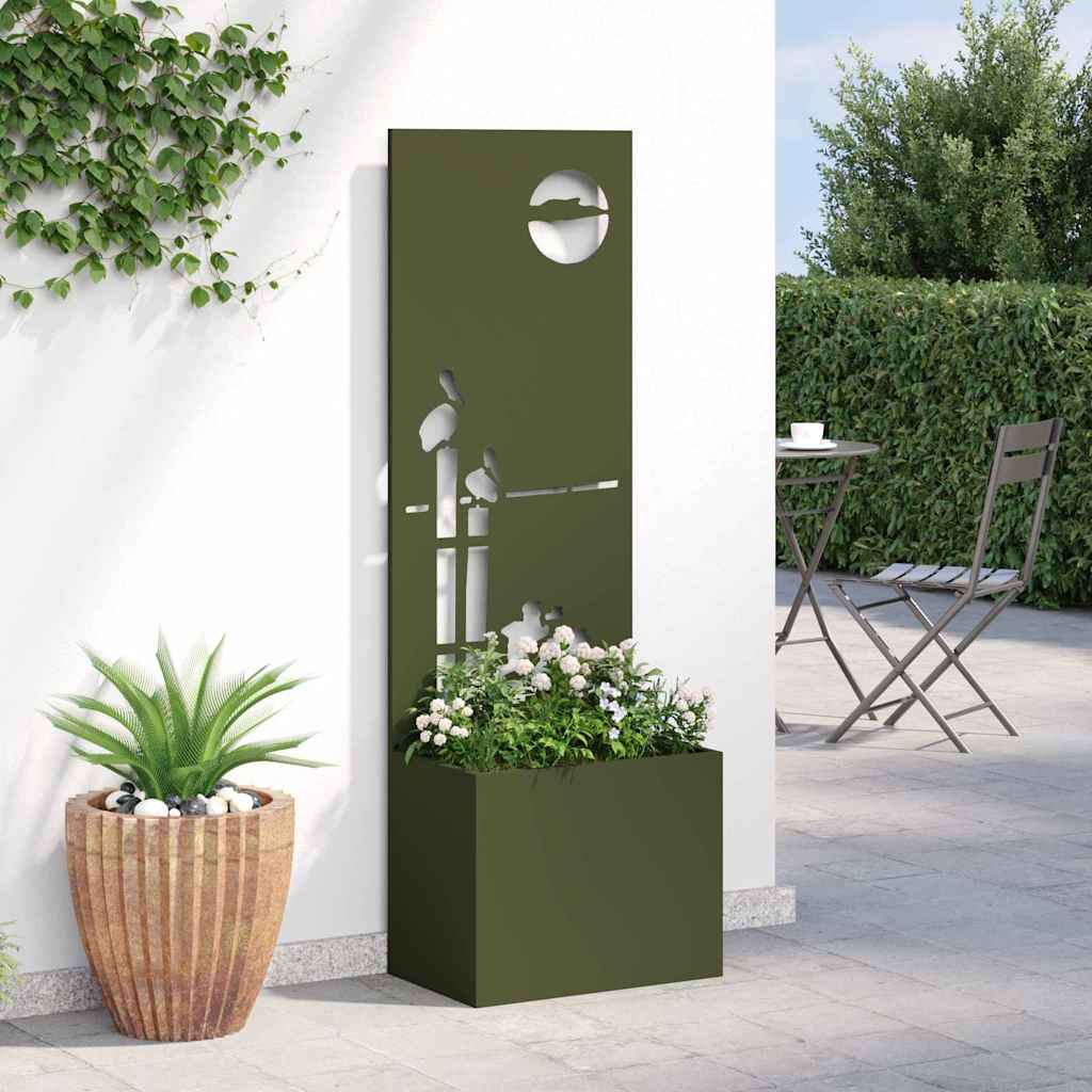 Privatnost u vrtu Rezbarija Maslinovo zelena 50 x 32 x 150 cm