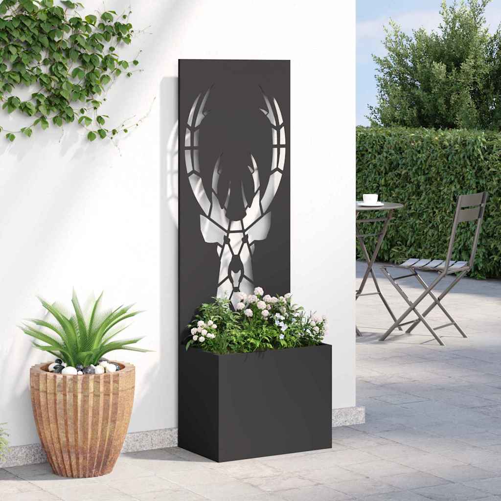 Privatnost u vrtu Crna 50 x 150 cm Hladno valjana čelična