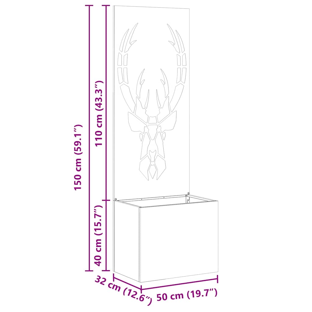 Privatnost u vrtu Maslinovo zelena 50 x 150 cm