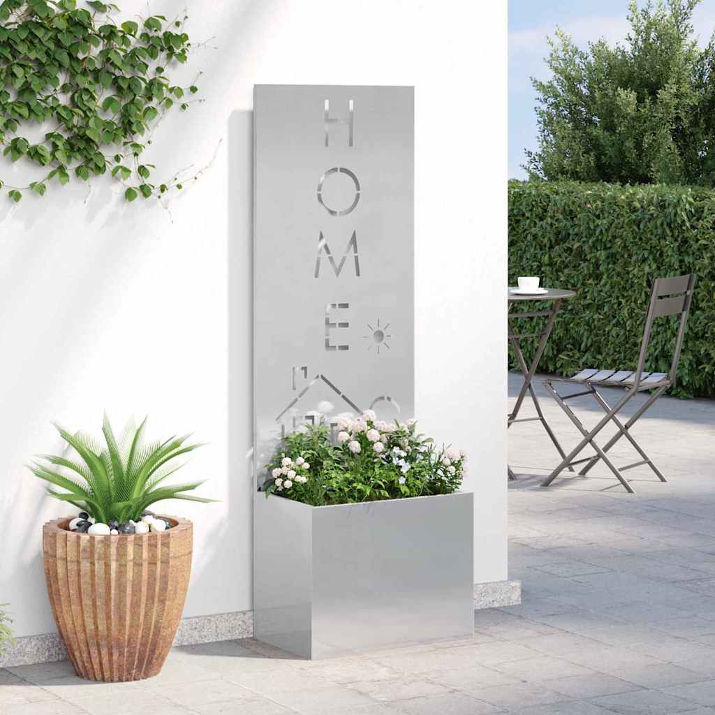 Privatnost u vrtu Srebrna 50 x 150 cm Nehrđajući čelik