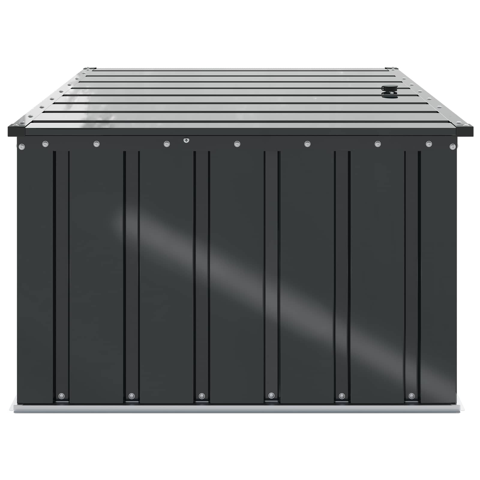 Kutija za spremanje u vrtu Crna 101 x 82 x 50 cm Čelik