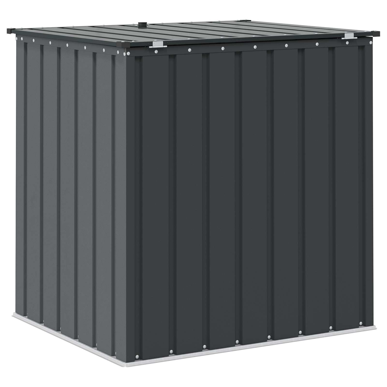 Kutija za spremanje u vrtu Crna 101,5 x 82 x 100 cm Čelik