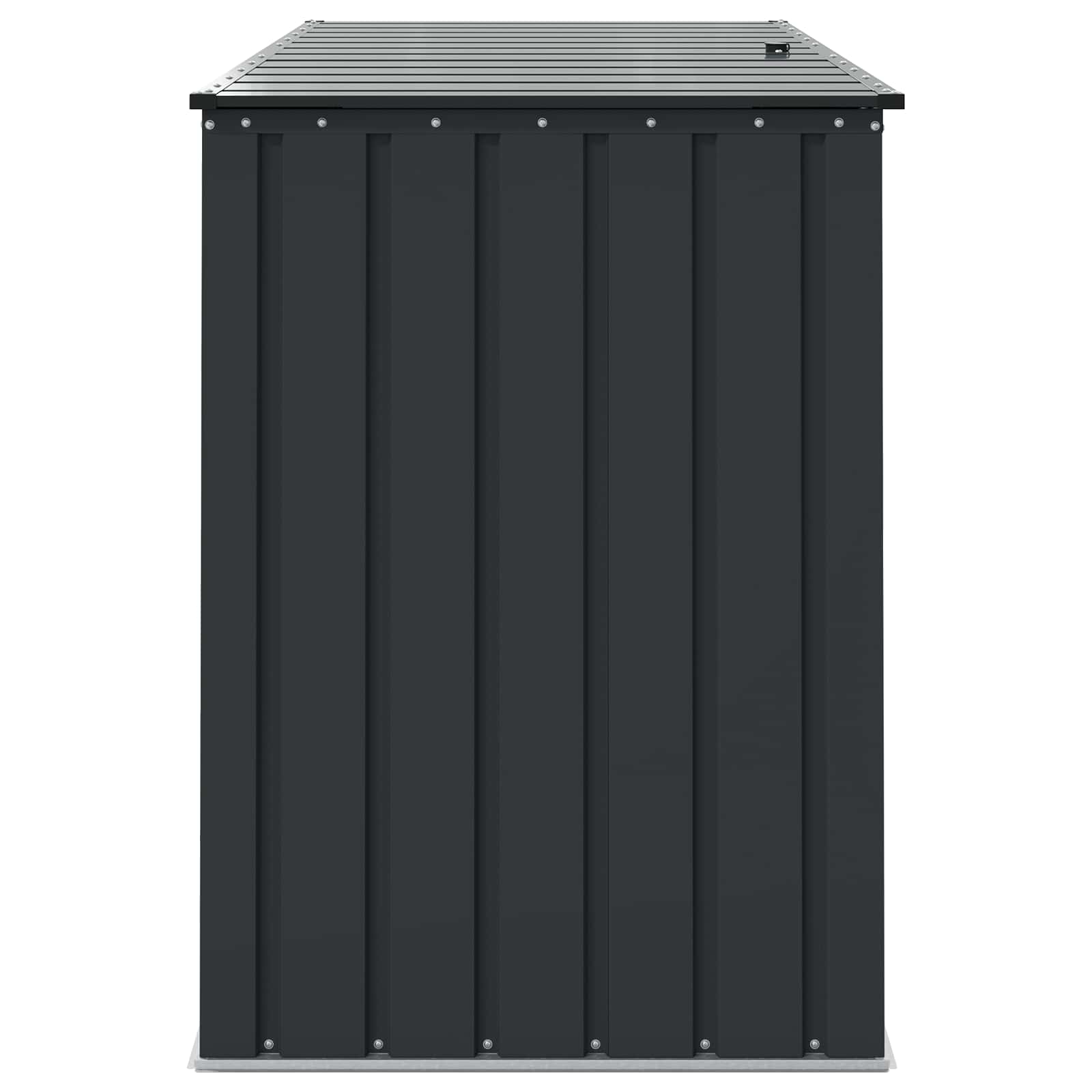 Kutija za spremanje u vrtu Crna 151,5 x 82 x 110,5 cm Čelik