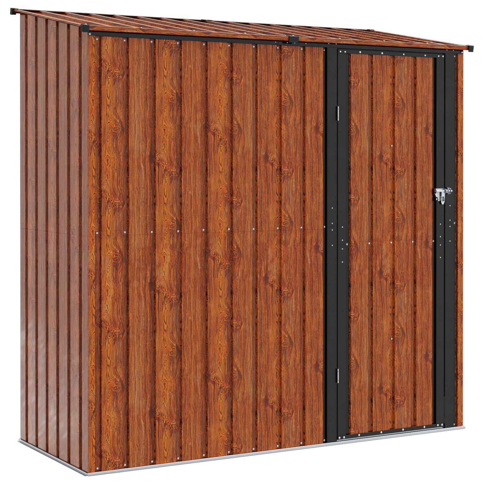Vrtne šupe Smeđa 203 x 85,5 x 200 cm Metal