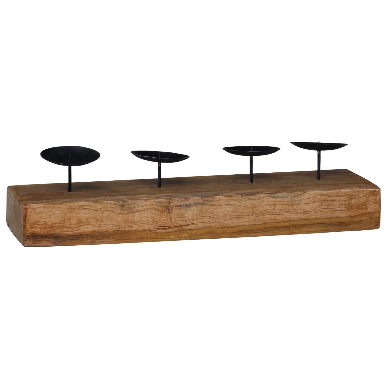 Držač svijeće Prirodna 50 x 15 x 10 cm Masivni teakov drvo