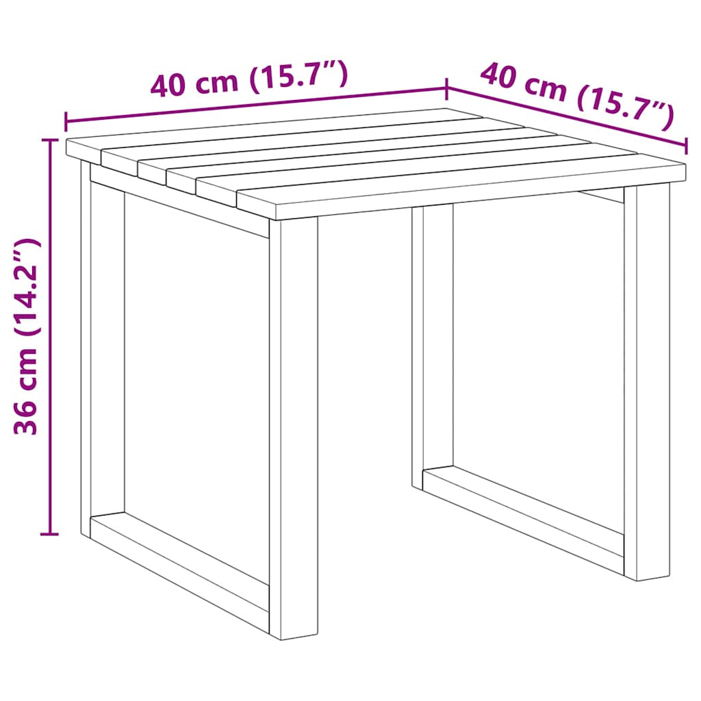 stol Prirodna 40 x 40 x 36 cm Impregnirana borovina