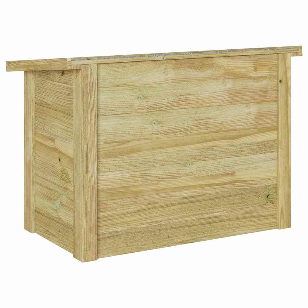 Kutija za spremanje s pohranom Prirodna 80 x 44,5 x 57,5 cm