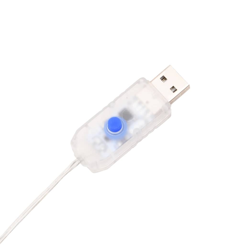 LED Riječni jeleni 5 pcs Srebrno tkanina