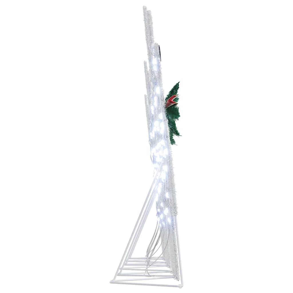 LED Riječni jeleni 6 pcs Srebrno tkanina