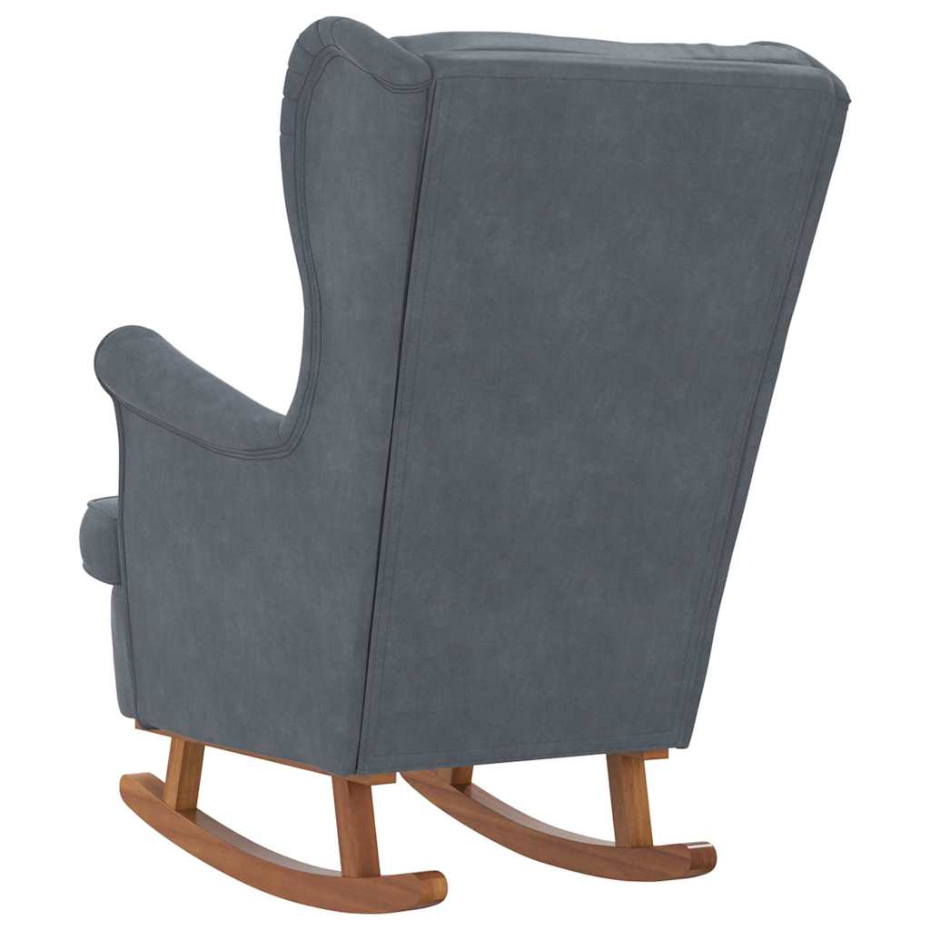 Ljuljačka s jastukom Tamno siva 92 x 71 x 100 cm Šperploča