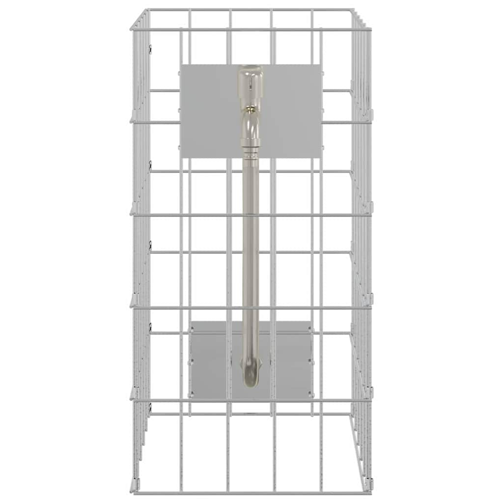 Gabionska slavina Srebrno 26 x 25 x 50 cm Nehrđajući čelik