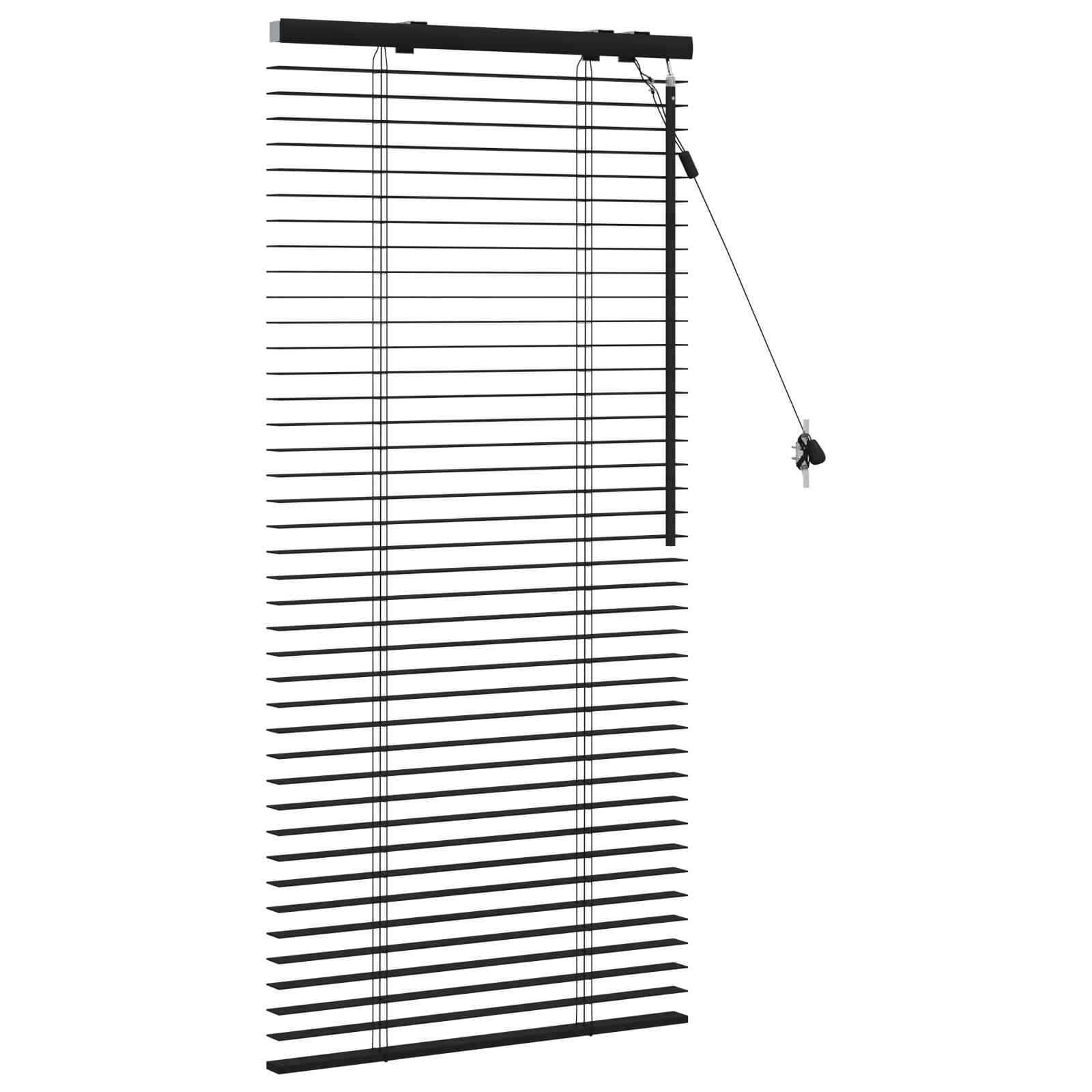 Venecijanska roleta Crna 60 x 130 cm 35 mm