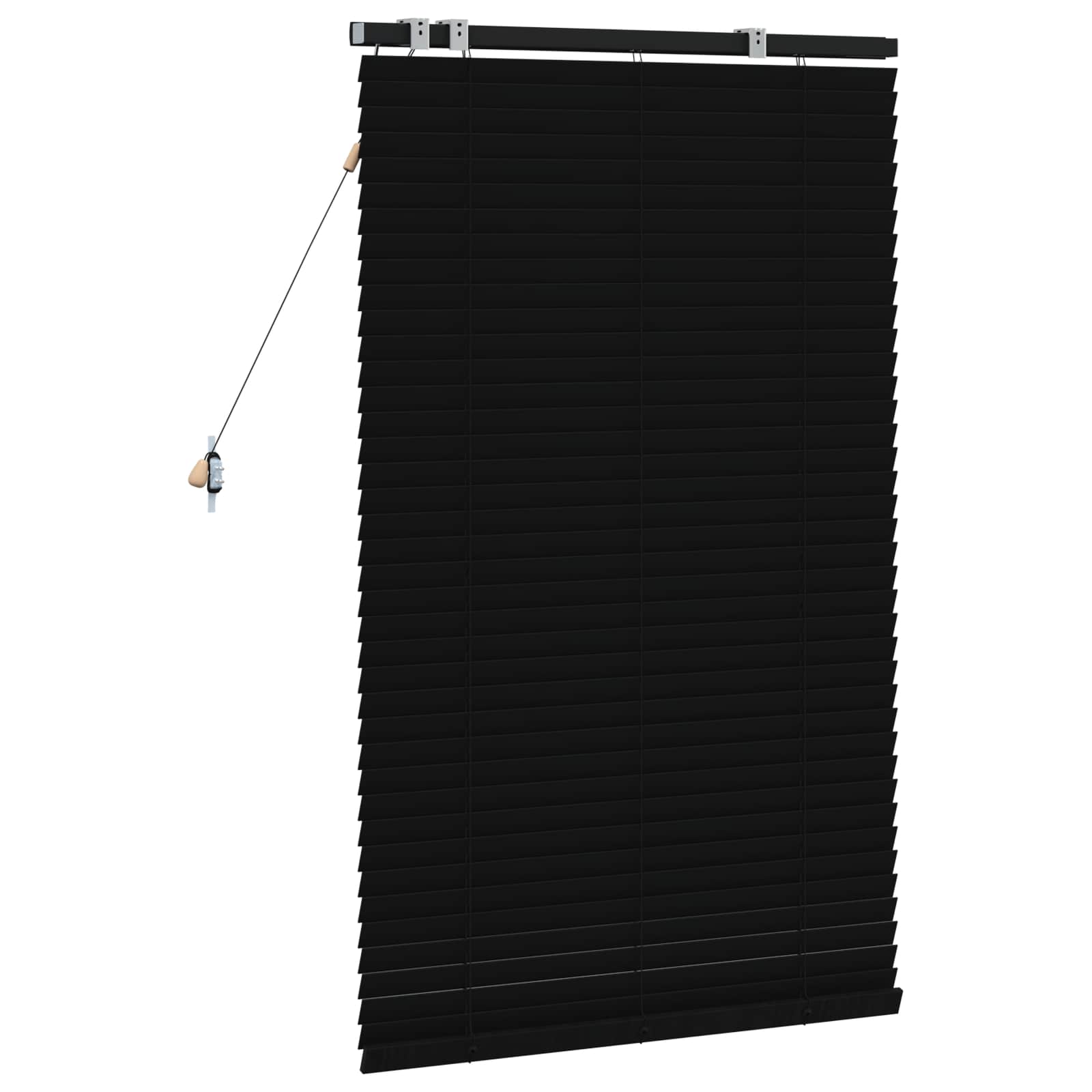 Venecijanska roleta Crna 75 x 130 cm 35 mm