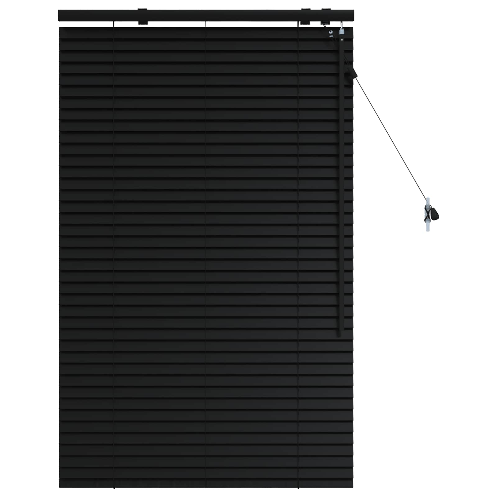 Venecijanska roleta Crna 75 x 130 cm 35 mm