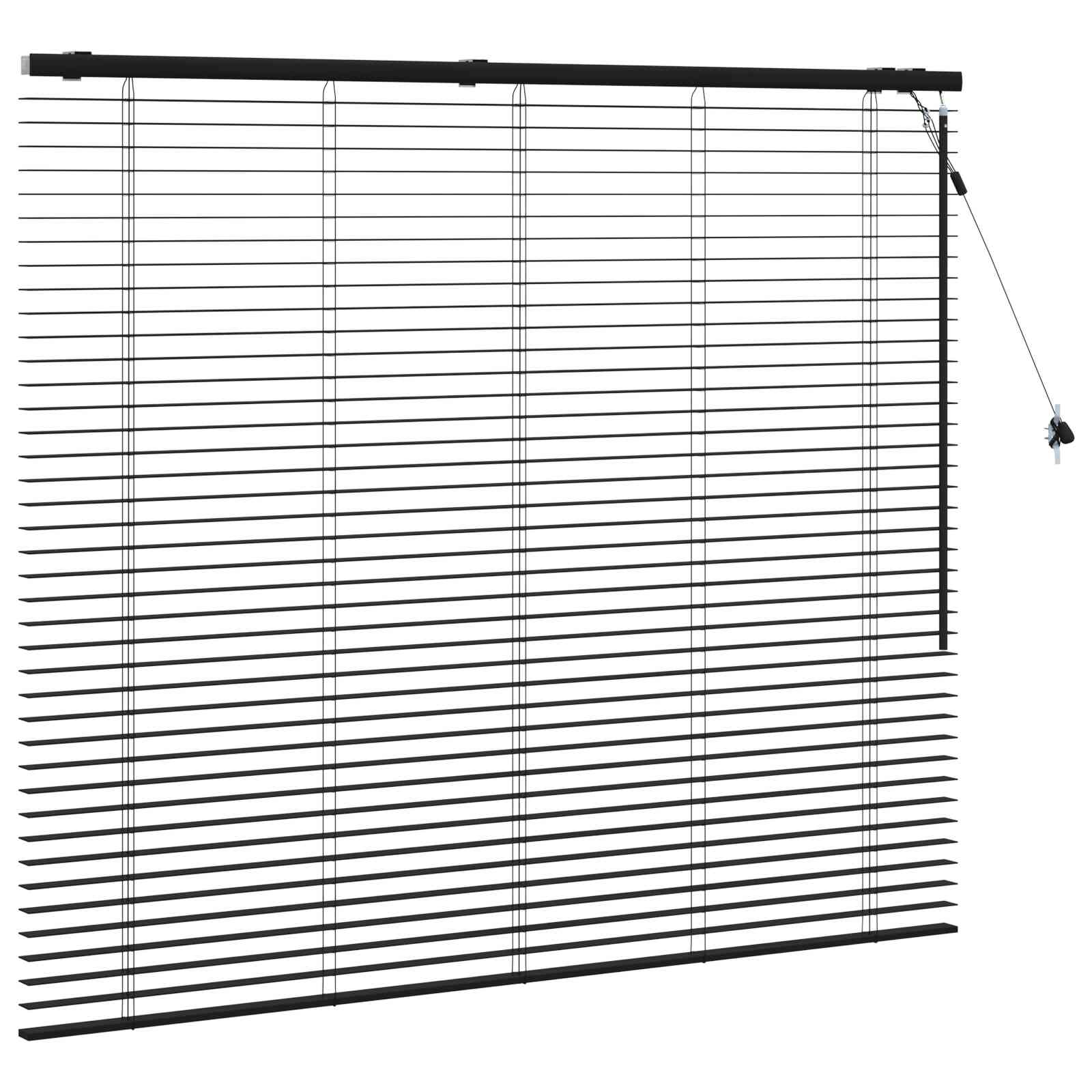 Venecijanska roleta Crna 130 x 130 cm 35 mm