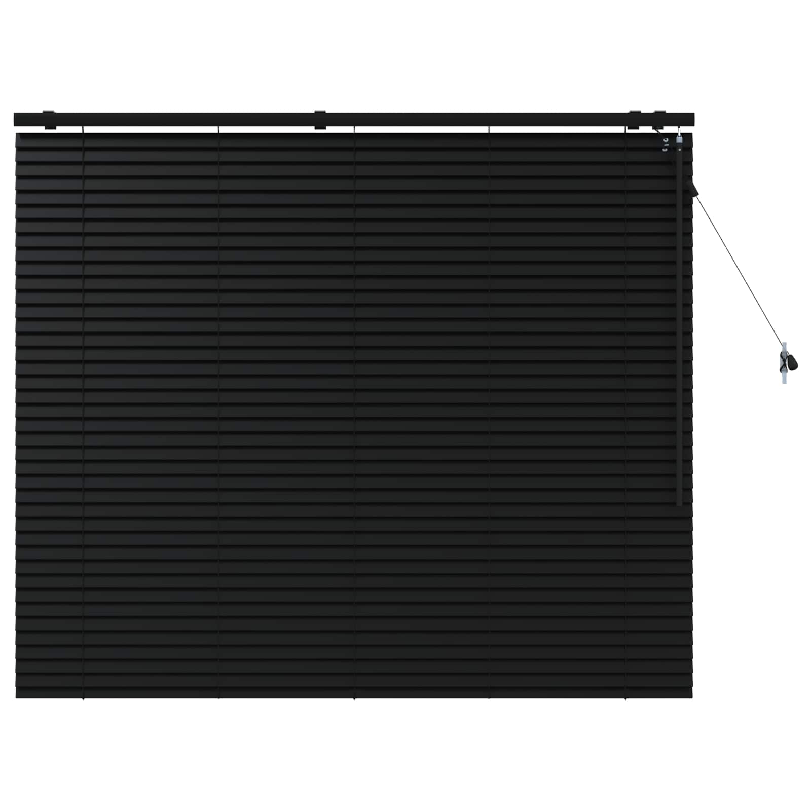 Venecijanska roleta Crna 130 x 130 cm 35 mm
