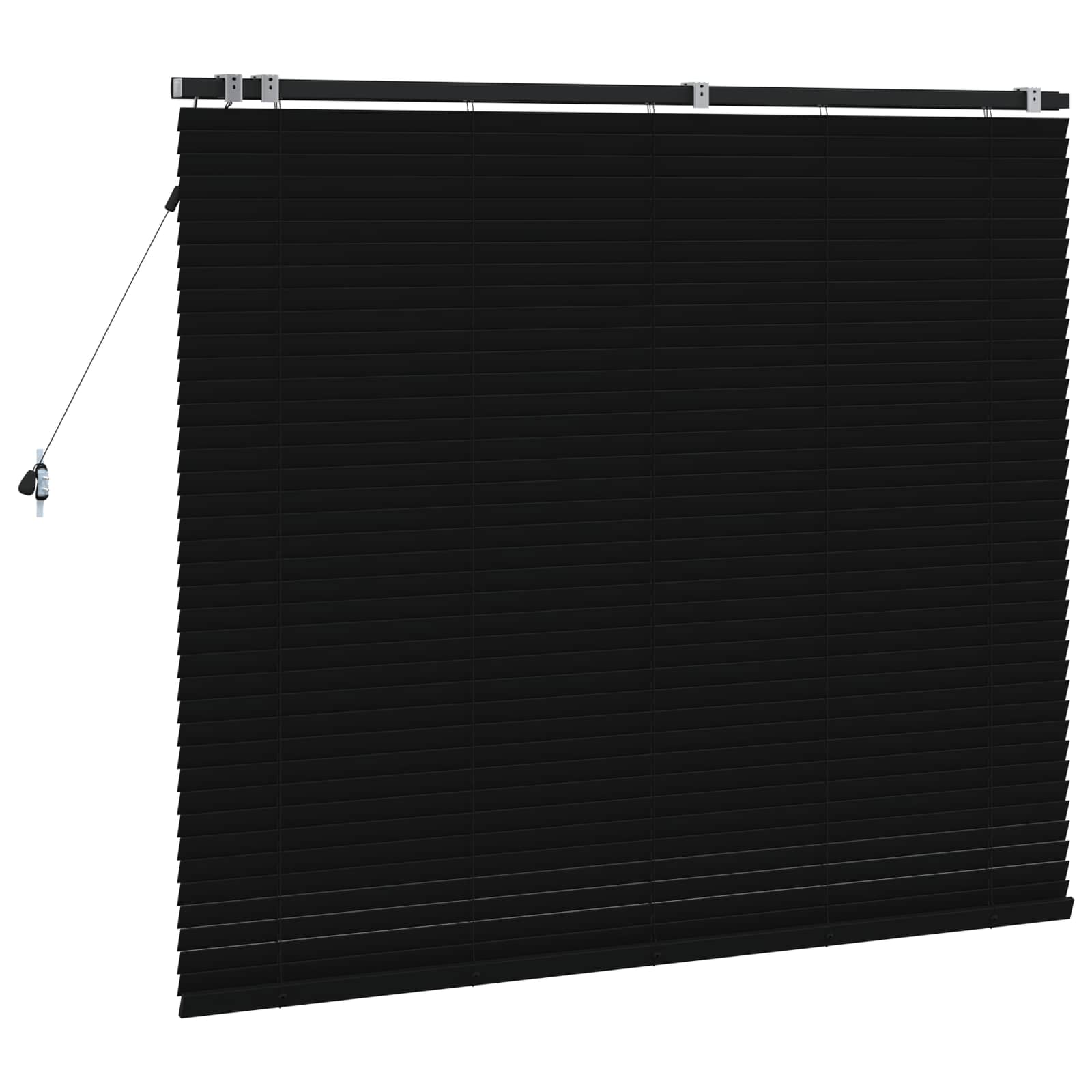 Venecijanska roleta Crna 140 x 130 cm 35 mm