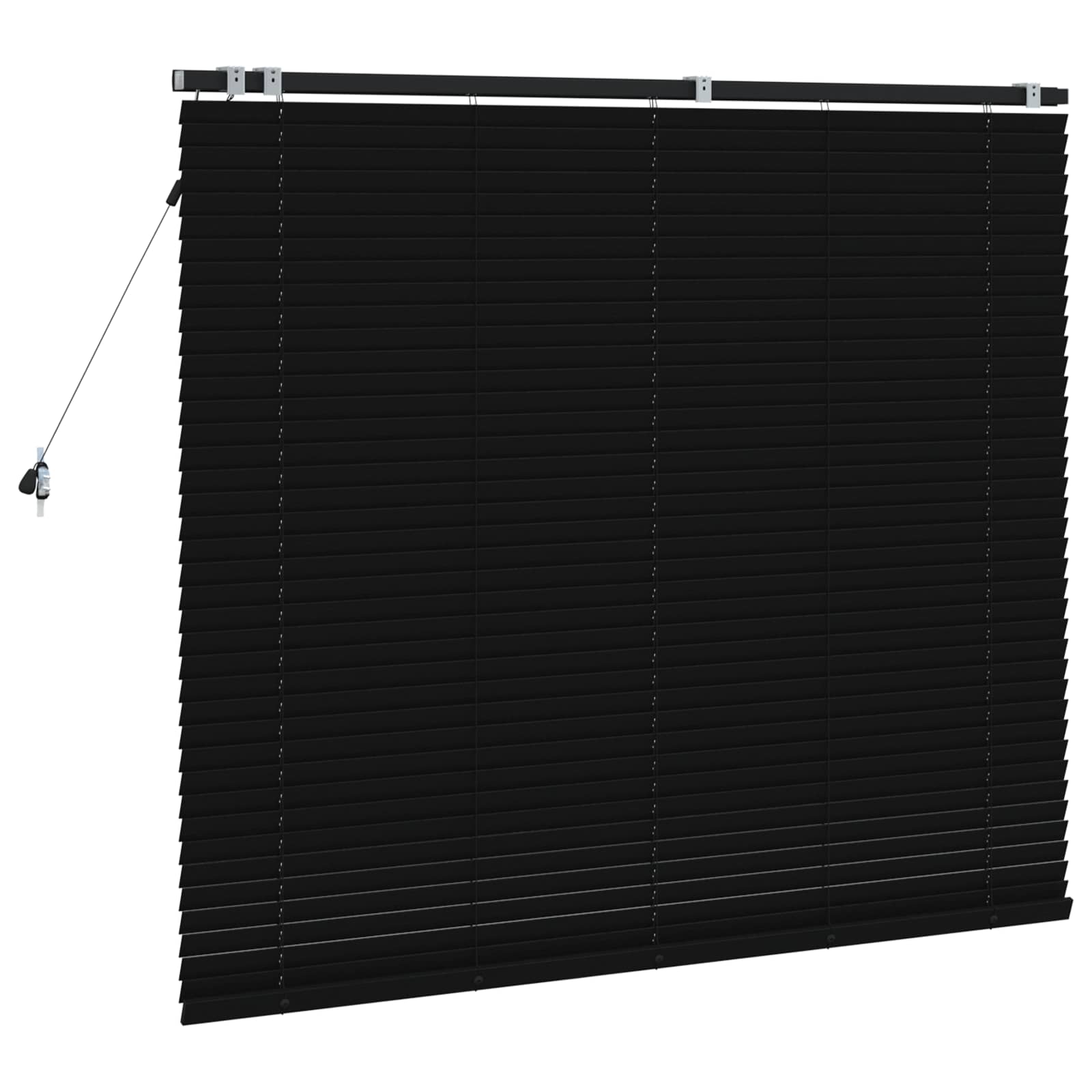 Venecijanska roleta Crna 145 x 130 cm 35 mm