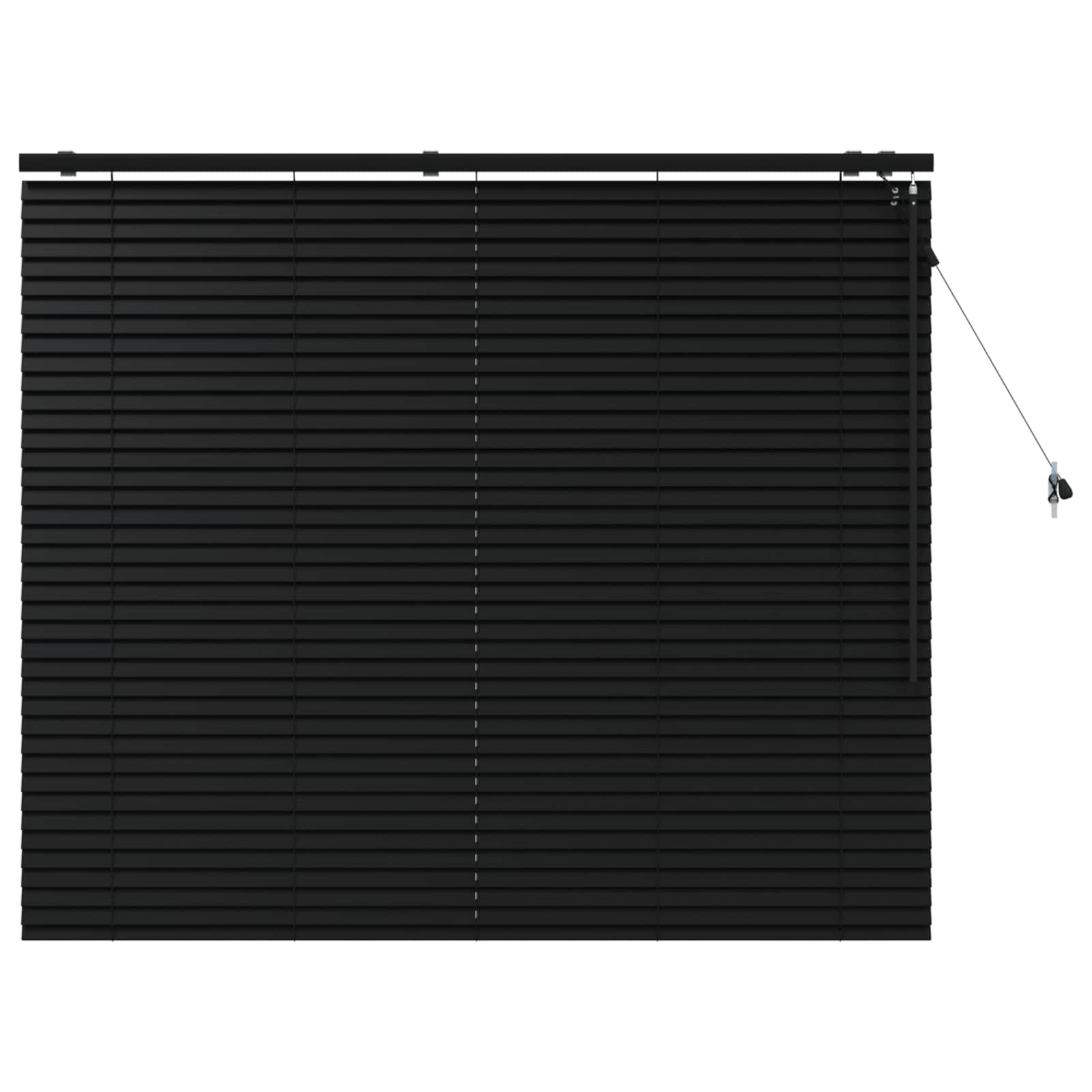 Venecijanska roleta Crna 145 x 130 cm 35 mm