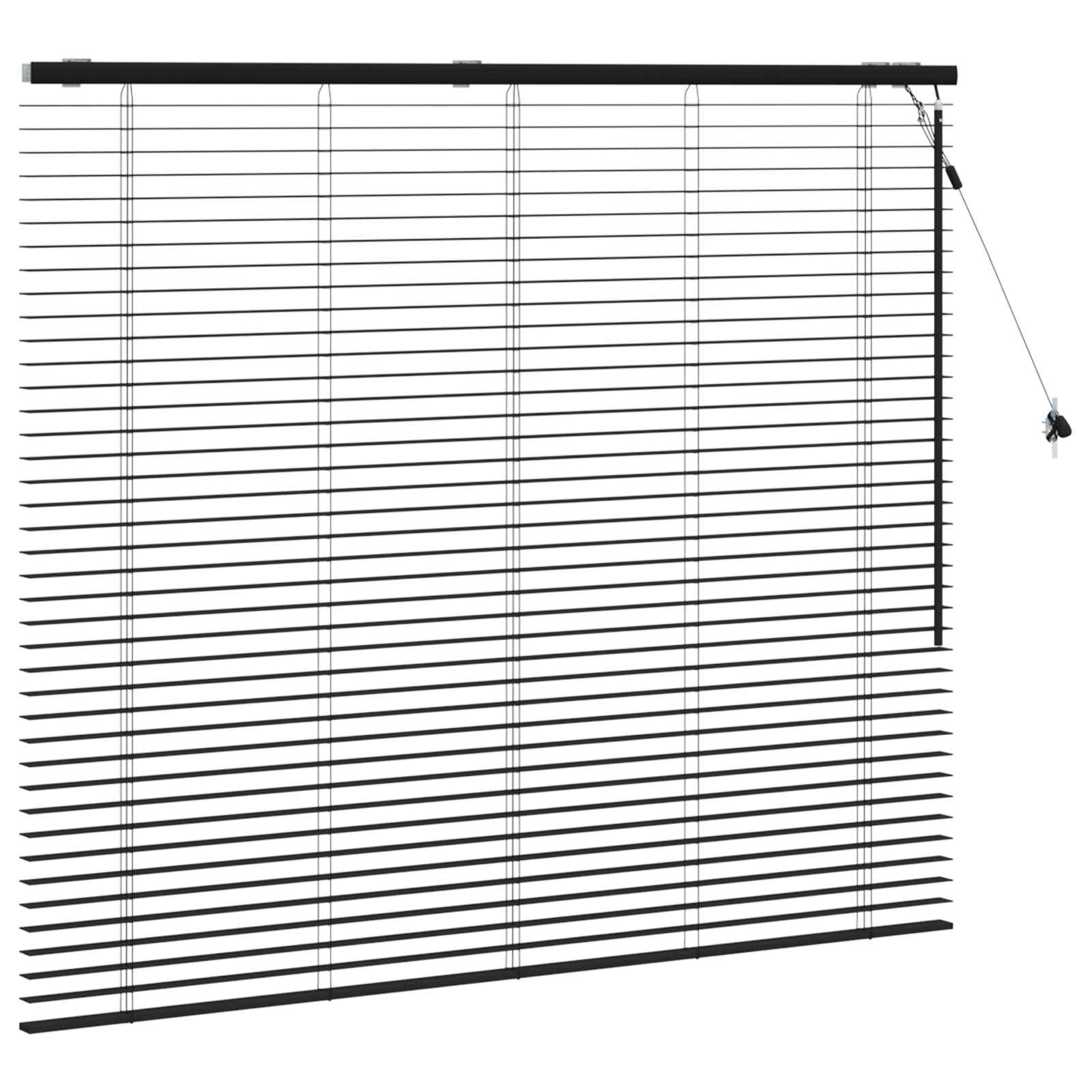Venecijanska roleta Crna 150 x 130 cm 35 mm