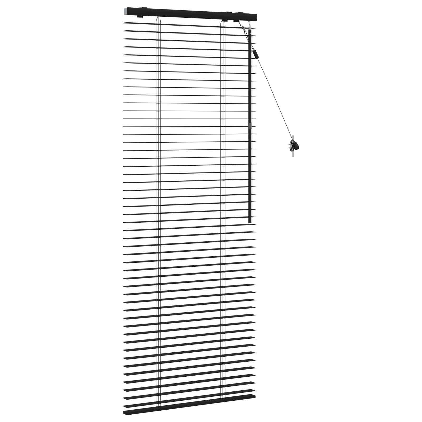 Venecijanska roleta Crna 55 x 160 cm 35 mm