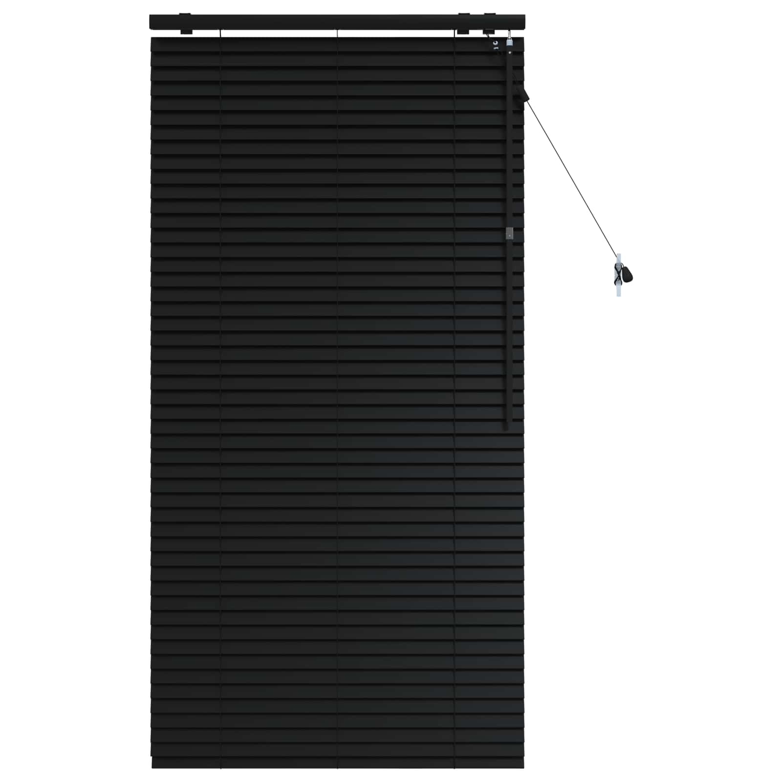 Venecijanska roleta Crna 75 x 160 cm 35 mm