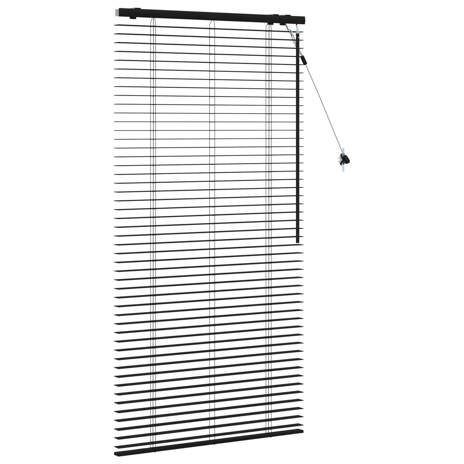 Venecijanska roleta Crna 95 x 160 cm 35 mm