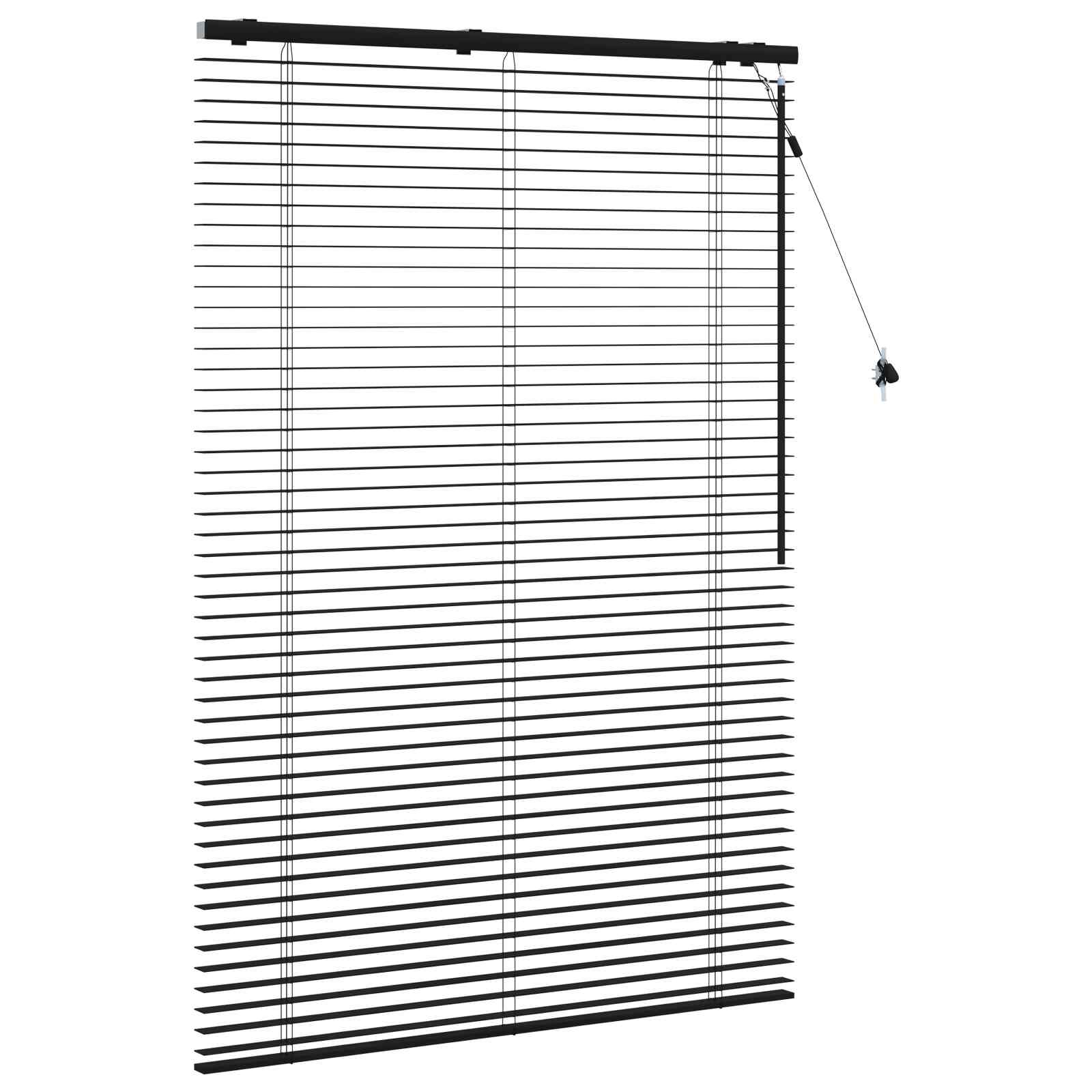 Venecijanska roleta Crna 100 x 160 cm 35 mm