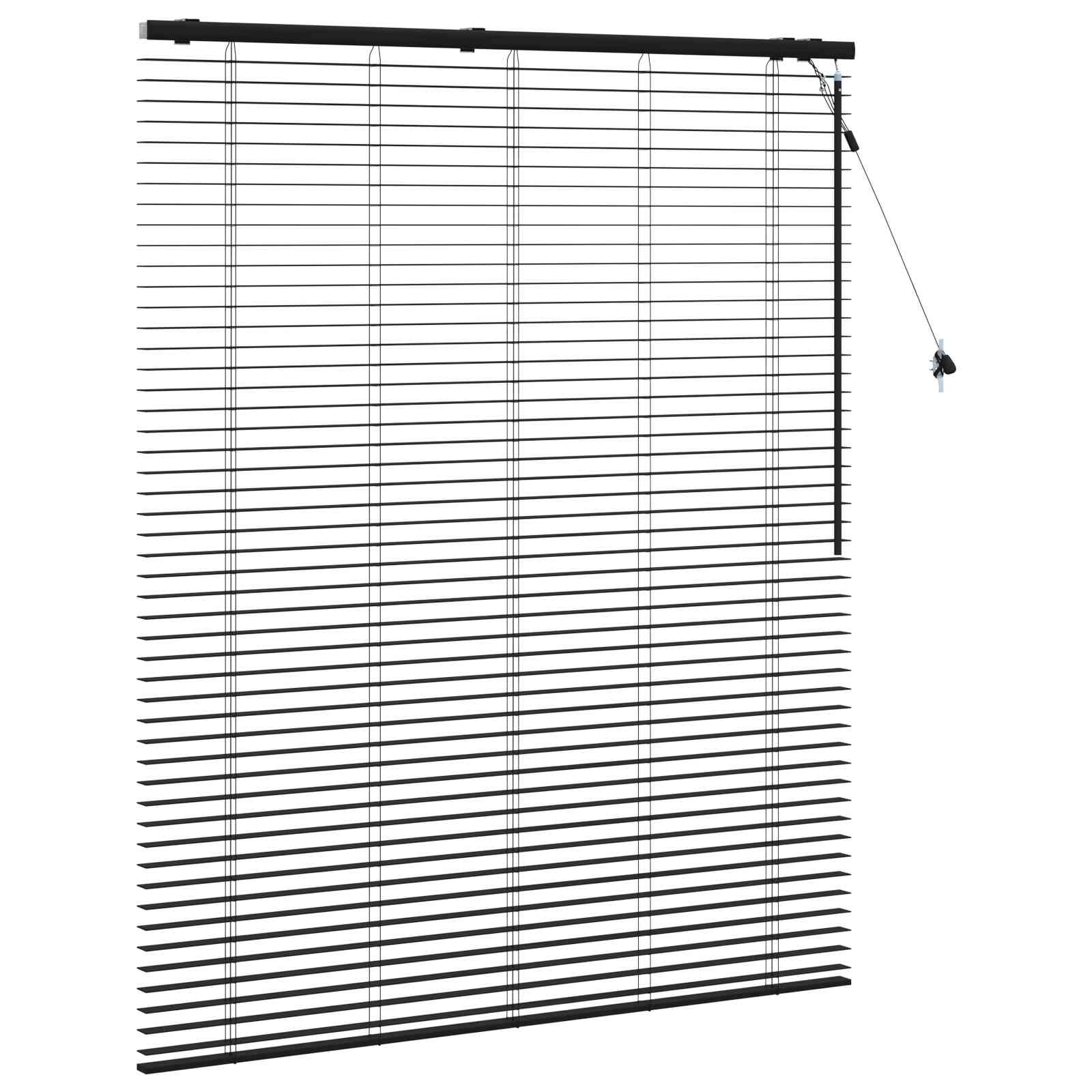 Venecijanska roleta Crna 135 x 160 cm 35 mm