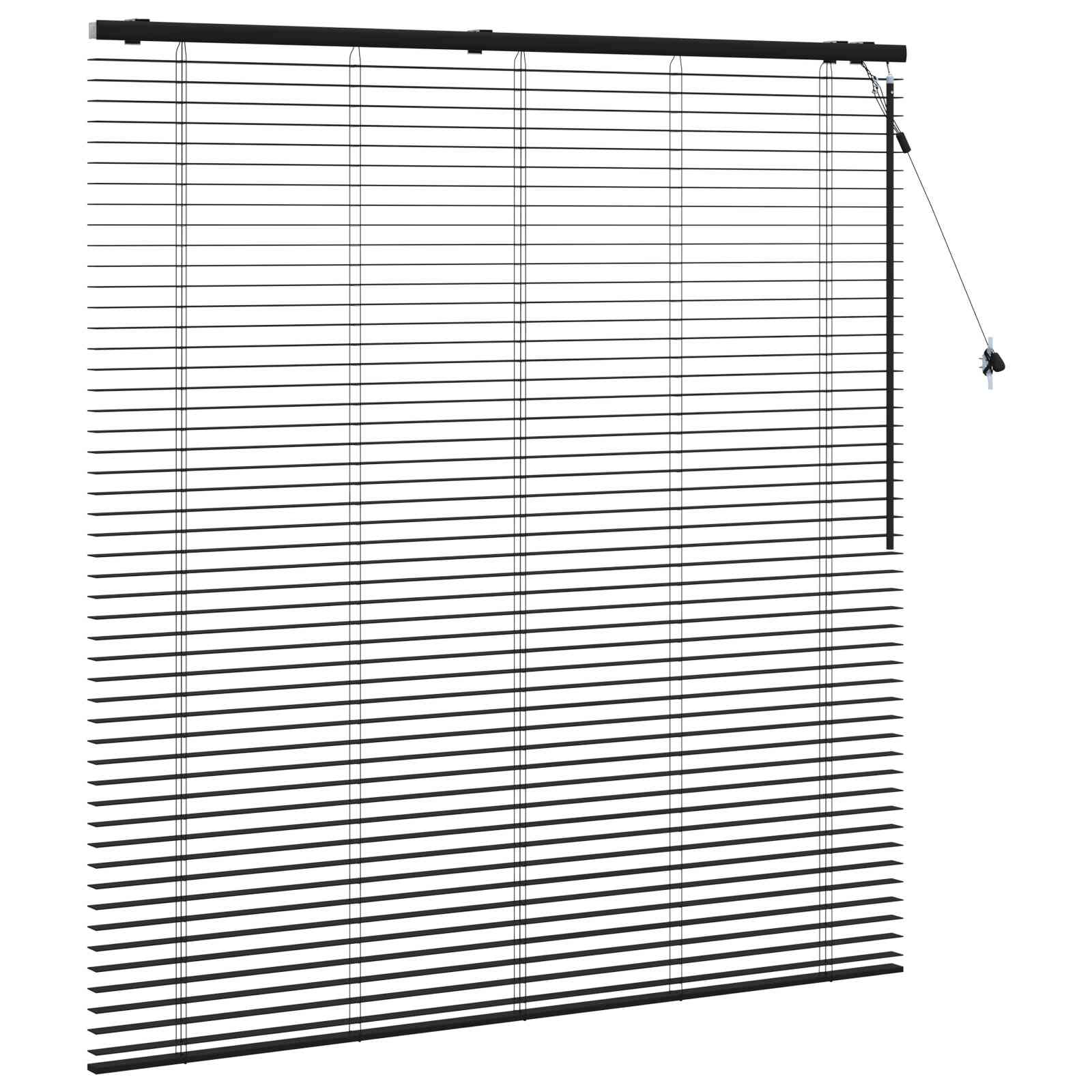 Venecijanska roleta Crna 145 x 160 cm 35 mm