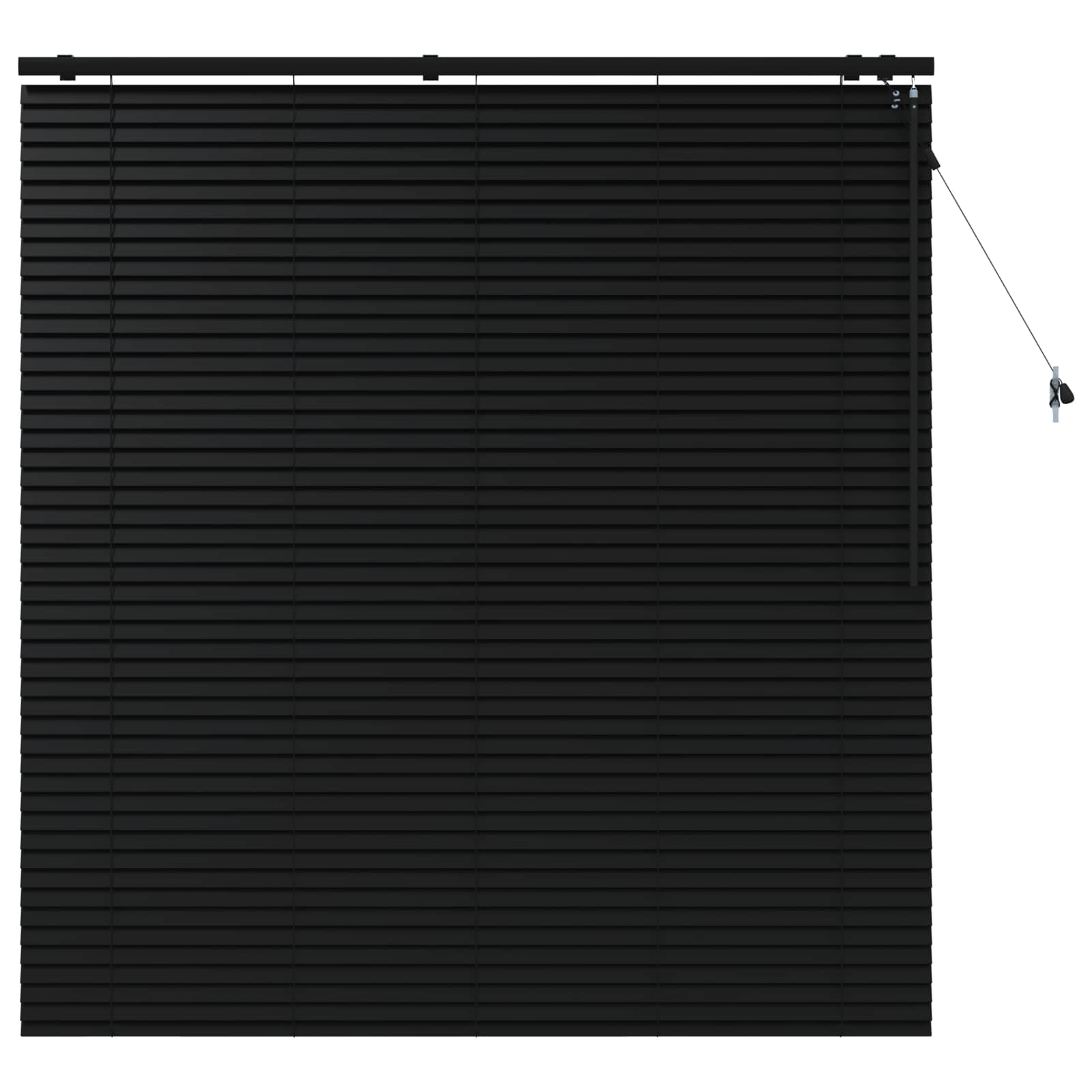 Venecijanska roleta Crna 150 x 160 cm 35 mm