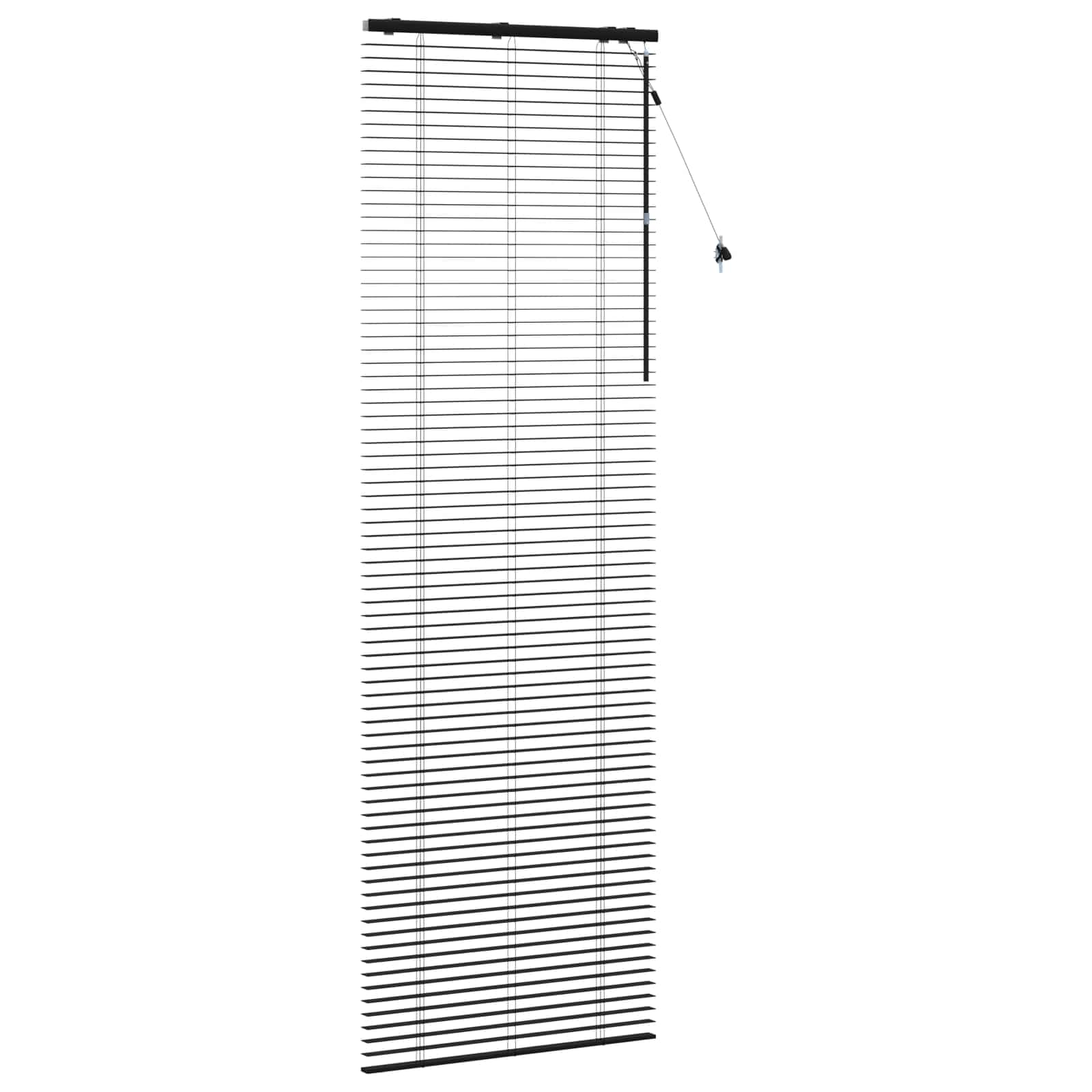 Venecijanska roleta Crna 70 x 250 cm 35 mm