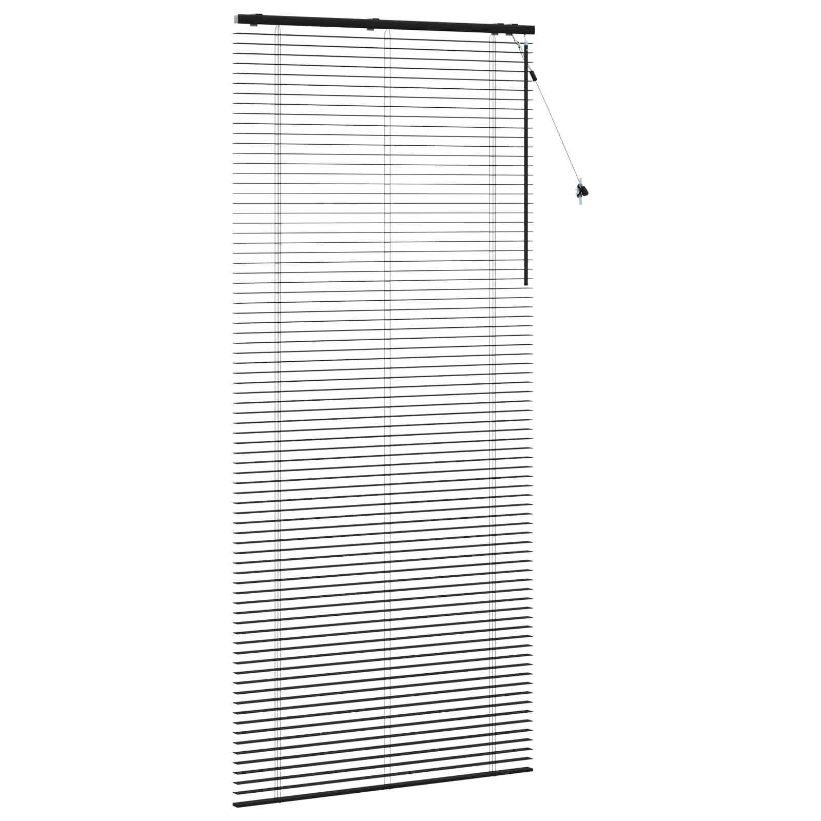 Venecijanska roleta Crna 105 x 250 cm 35 mm
