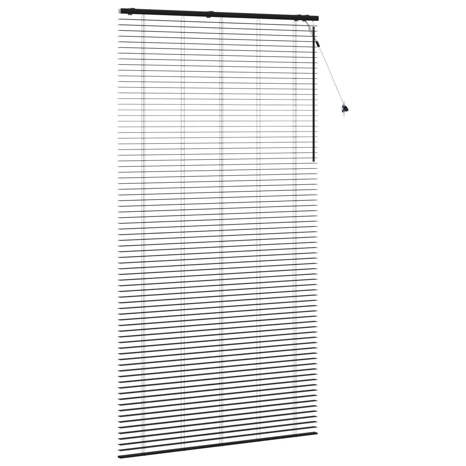 Venecijanska roleta Crna 140 x 250 cm 35 mm
