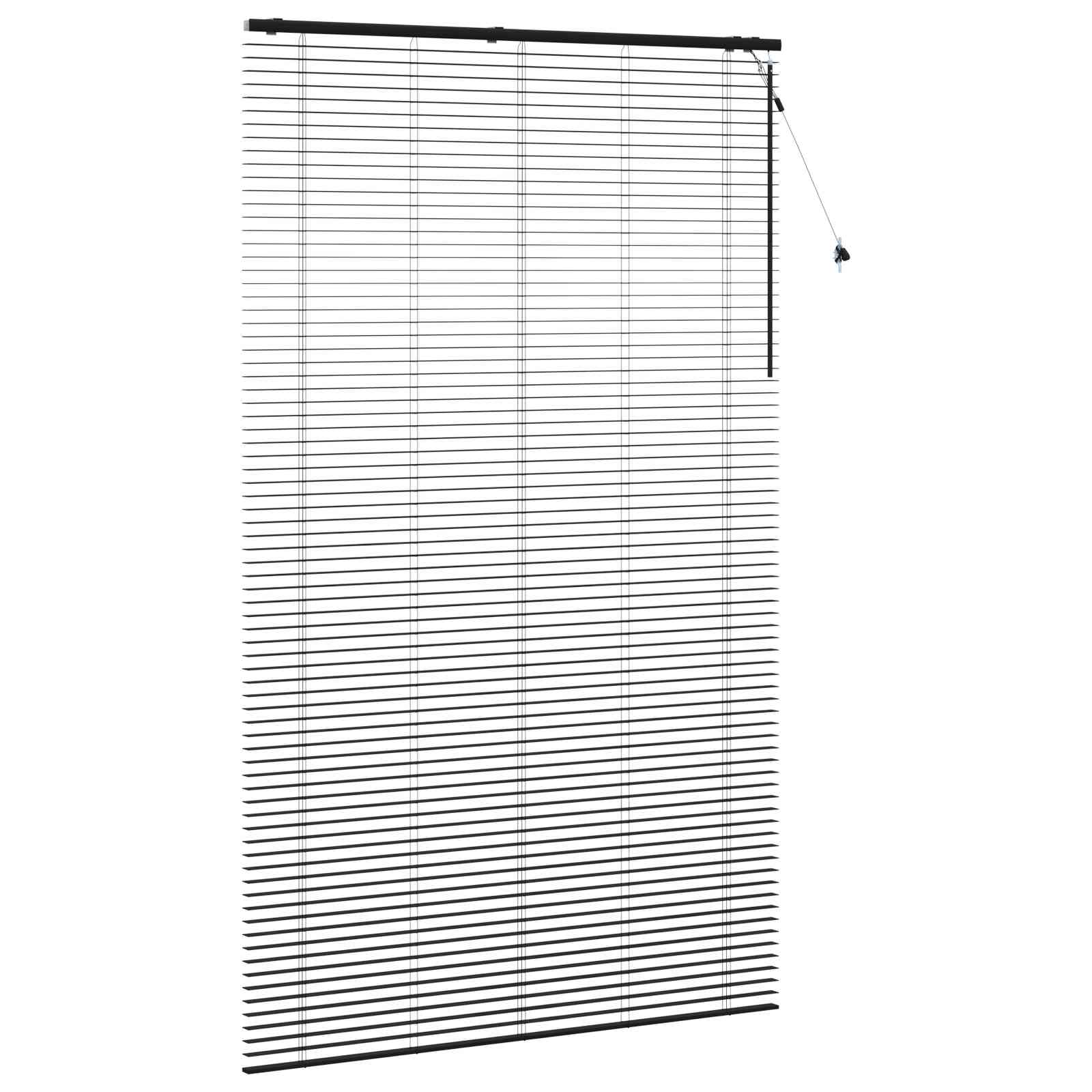 Venecijanska roleta Crna 150 x 250 cm 35 mm